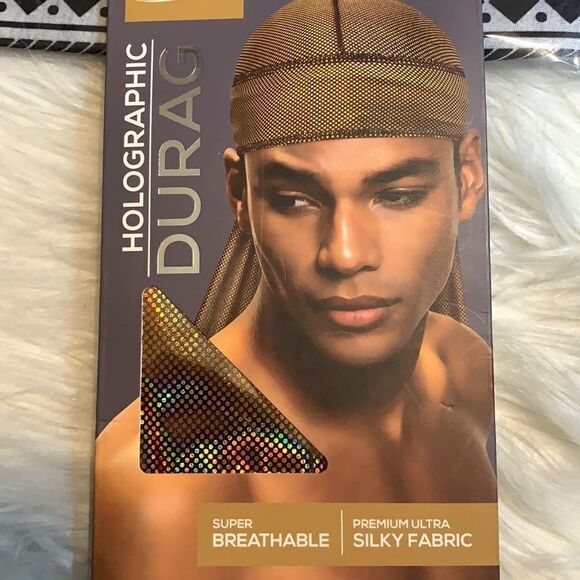 Three piece gift set by includes two reversible bandana masks & one durag - Picture 2 of 5